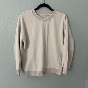 lululemon athletica Women's Soft Beige Crew Neck Sweater